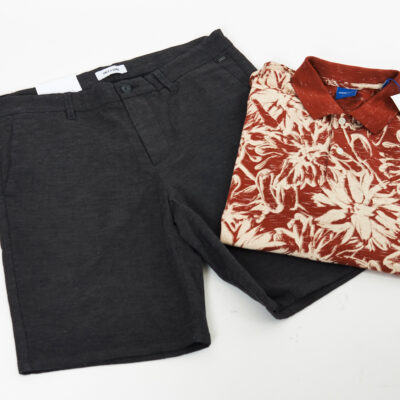 Bestseller Jack & Jones marškiniai vyrams džinsai šortai kelnės firminiai rūbai išparduotuvė, didmeninė prekyba, pigūs rūbai, drabužiai, stock clothes wholesale, outlet