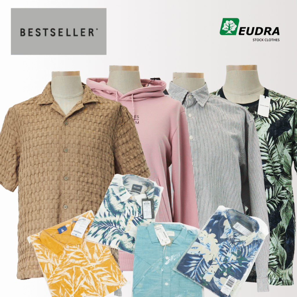 Bestseller Jack & Jones marškiniai vyrams džinsai šortai kelnės firminiai rūbai išparduotuvė, didmeninė prekyba, pigūs rūbai, drabužiai, stock clothes wholesale, outlet