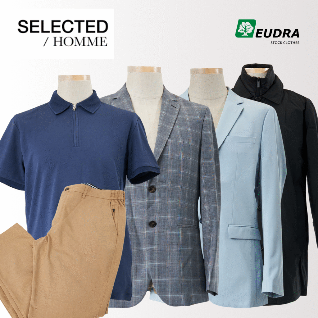 Selected marškiniai vyrams kelnės vyrams džinsai vyrams šortai vyrams kostiumai vyrams megztiniai striukės vyrams drabužiai vyrams firminiai rūbai išparduotuvė didmeninė prekyba pigūs rūbai drabužiai stock clothes wholesale outlet